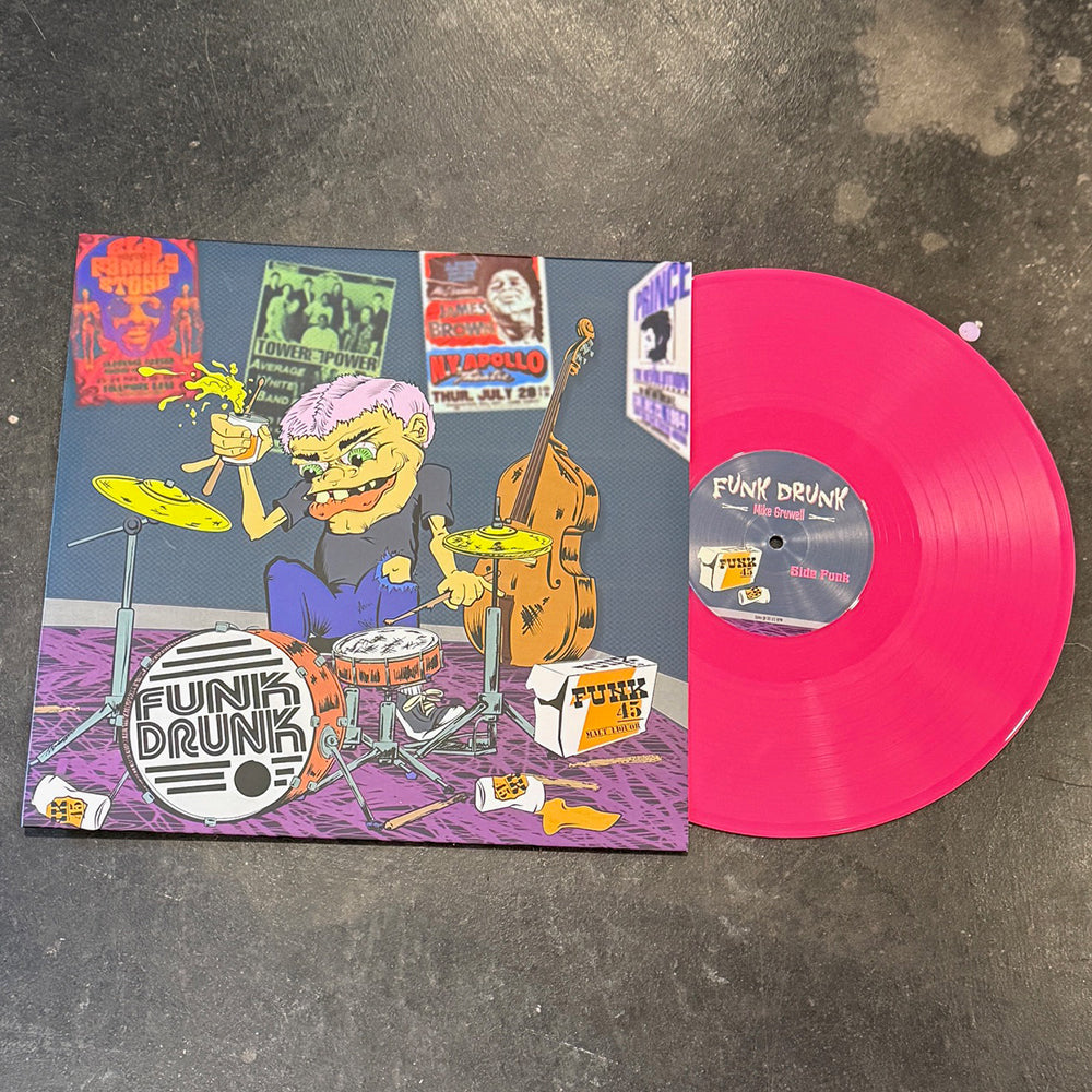 Mike Gruwell - Funk Drunk - 180-gram Hot Pink 12" Vinyl