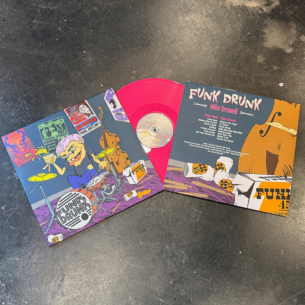 Mike Gruwell - Funk Drunk - 180-gram Hot Pink 12" Vinyl