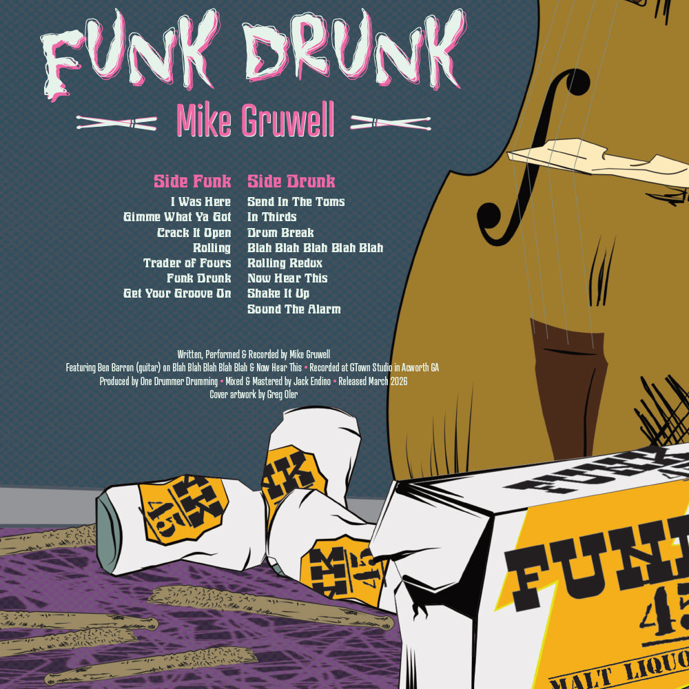Mike Gruwell - Funk Drunk - 180-gram Hot Pink 12" Vinyl