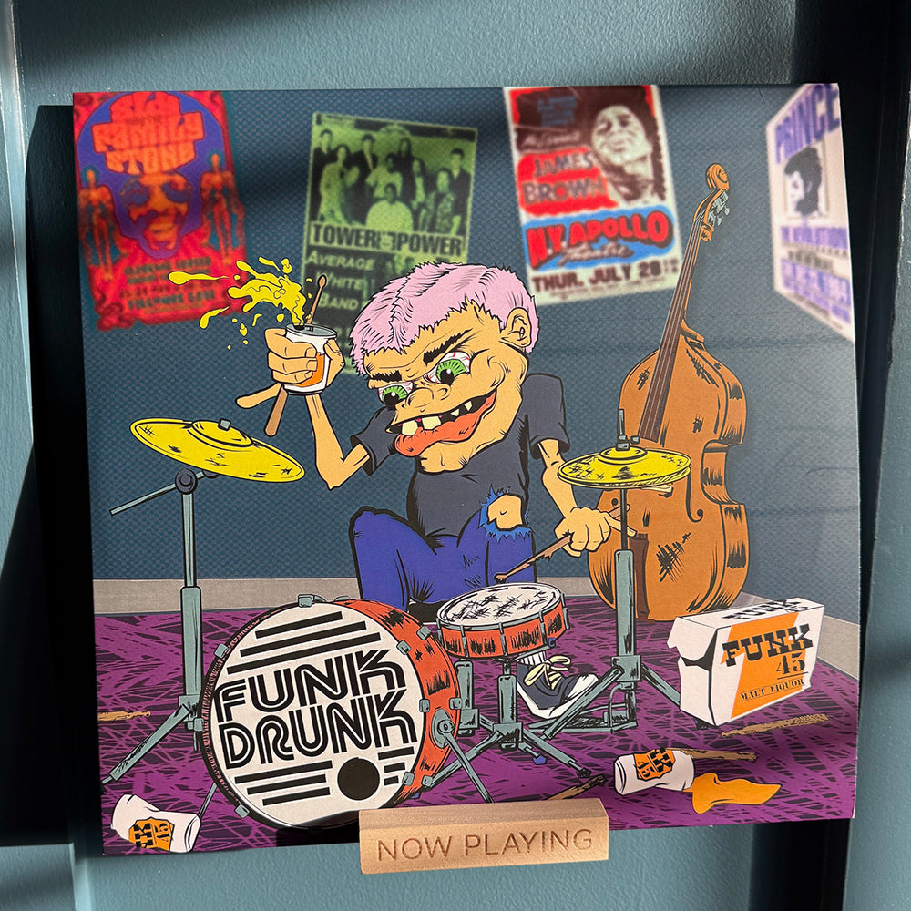 Mike Gruwell - Funk Drunk - 180-gram Hot Pink 12" Vinyl
