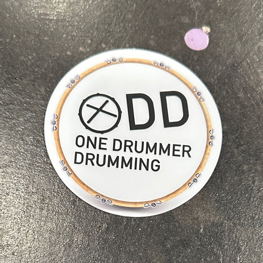 ODD One Drummer Drumming Drum Sticker