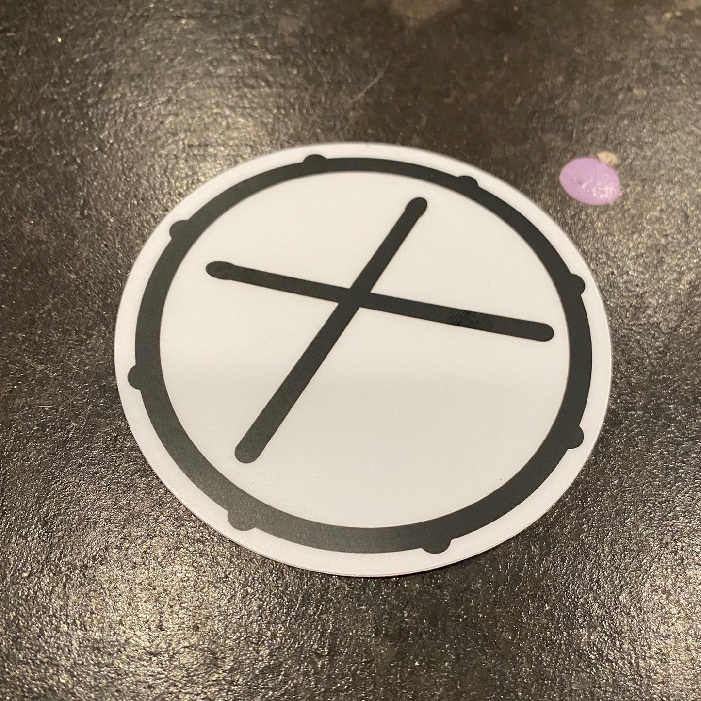 One Drummer Drumming Sticker