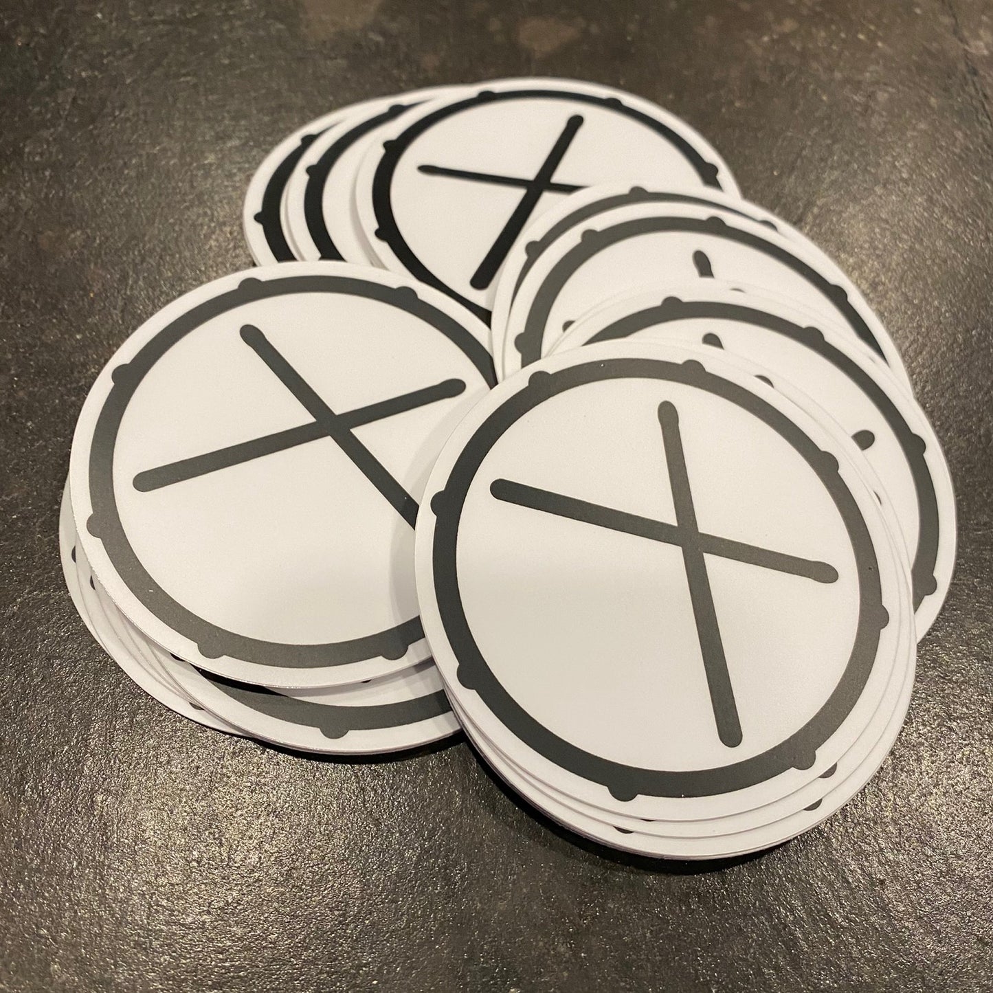 One Drummer Drumming Sticker